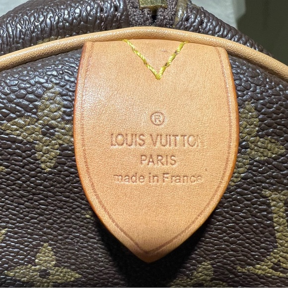 AUTHENTIC LOUIS VUITTON MADE IN FRANCE MONOGRAM SPEEDY 30 BAG FL0023 - Picture 9 of 12